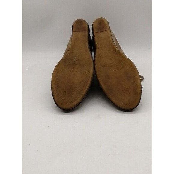 J. Crew Womens Ankle Boots Beige Suede Lace Up Bootie Shoe Wedge Heel 7.5 - Picture 5 of 11